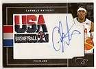 11 ABSOLUTE CARMELO ANTHONY DUAL PATCH AUTO CARD 1/5 FRISY MADE 