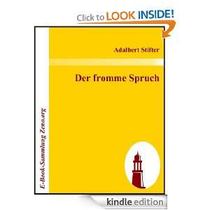 Der fromme Spruch (German Edition) Adalbert Stifter  