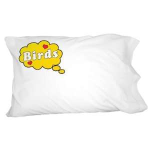  Dreaming of Birds   Yellow Novelty Bedding Pillowcase 