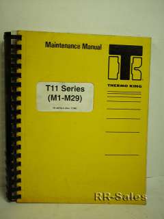 Diagramas termos de alambre de rey T11 Series Maintenance Manual