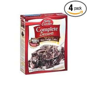General Mills Complete Dessert Hot Fudge Cake Mix, 24 Ounce (Pack of 4 