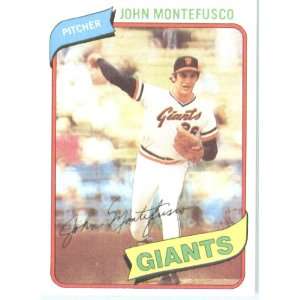  1980 Topps # 195 John Montefusco San Francisco Giants 