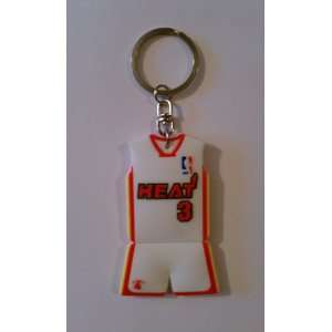  Miami Heat Dwyane Wade #3 Home Jersey Keychain Everything 