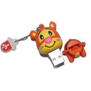 4GB Cute Happy Tiger Style USB Flash Drive Electronics