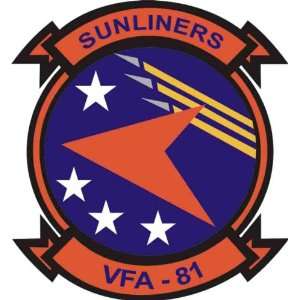  US Navy VFA 81 Sunliners Squadron Decal Sticker 3.8 