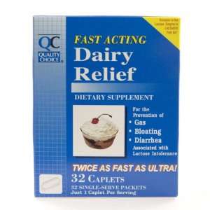  QC Dairy Relief Fast Acting Caplets , 32 ct Health 
