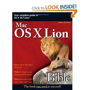  Mac OS X Lion Bible [Paperback] Galen Gruman Books