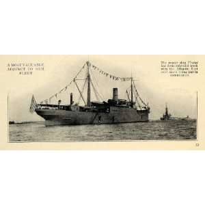  1915 Print American Navy Repair Ship Vestal Ocean WWI 