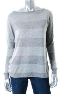 Vince NEW Pullover Sweater Gray Metallic Sale Misses M  