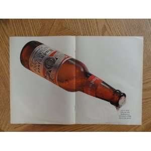  Beer. 1971 print advertisement centerfold 13 1/2x 21 (Big bottle 