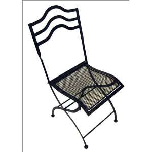  Pangaea Home and Garden Folding Chair Squiggle Top Set of 