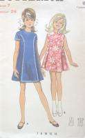 Vintage Girls Dress Pattern Princess Seams Pleats 5162  