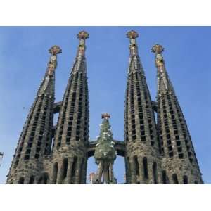  Spires of the Sagrada Familia, the Gaudi Cathedral in 