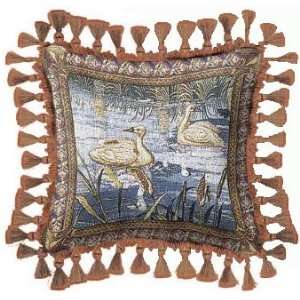 Decorative Pillow Verdure with Animals Decorative Tapestry Pillow 