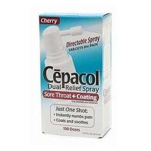  Cepacol Throat Spray Dual Relief Cherry .75oz Health 