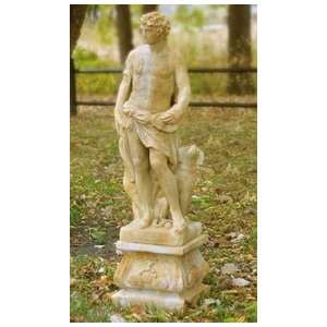  Apollo of Hunt Statue w/ Pedestal (55H) Patio, Lawn 