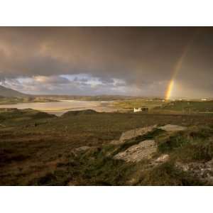 Rainbow over Uig Sands, Tidal Area, from Near Timsgarry, Isle of Lewis 