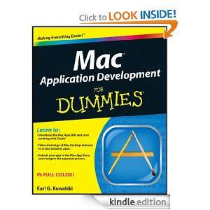 Mac Application Development For Dummies Karl G. Kowalski  