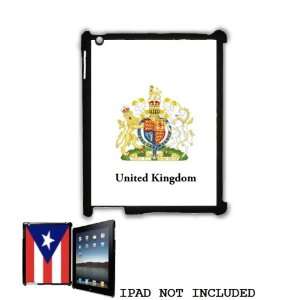   of Arms Flag Emblem Snap On Shell Case Cover for Apple iPad 2 Black