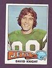 1975 Topps 447 David Knight New York Jets Near MINT  