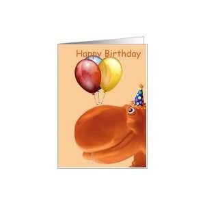  Happy Hippy Orange Birthday Card Toys & Games