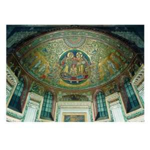  Apsidal Mosaic in Santa Maria Maggiore, Rome. Christ 