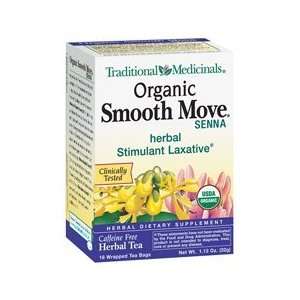   Medicinals Herbal Teas, Organic Smooth Move, 16 Tea Bags (Pack of 3