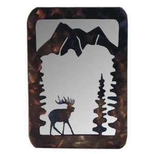  Elk Metal Art Mirror