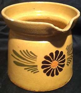   FRENCH POTTERY   MAGNIFICENT YELLOW PITCHER   SOUFFLENHEIM ALSACE 1950