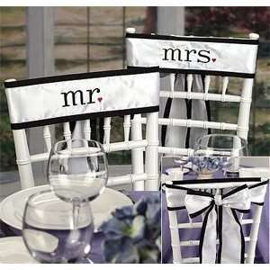  Mr. & Mrs. Chair Sash Set