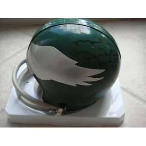 Mike Ditka Eagles Hof 88 Signed Mini Helmet W/coa   Autographed NFL 
