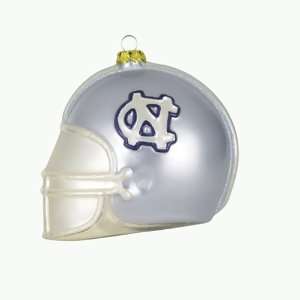 BSS   North Carolina Tar Heels NCAA Glass Football Helmet Ornament (3 