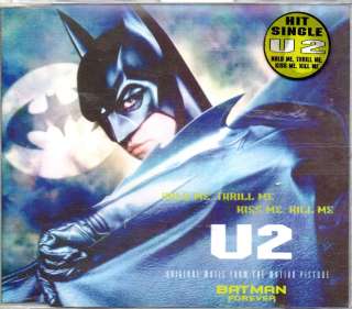 U2   Hold Me, Thrill Me, Kiss Me, Kill Me   3 Track CD 1995 (Batman 