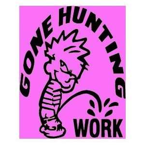  Western Recreation Ind Gone Hunting Decal 6X6