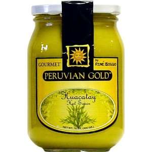 Peruvian Gold Yellow Huacatay Hot Sauce, 16 oz  Grocery 