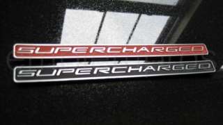 BRUSHED METALLIC SUPERCHARGED TAG EMBLEM BADGE C5 C6  