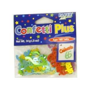 24 Bags of 65th Birthday Confetti