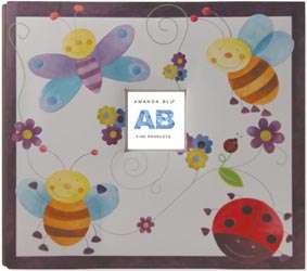 BUGS & BEE Embossed Post Scrapbook Album 12 Amanda Blu  
