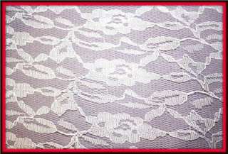 IMPORTED FRANCE WHITE FINE CHANTILLY LACE, 60 IN WIDE DESIGNER 