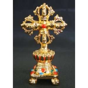  Double Metal Vajra with Stand 