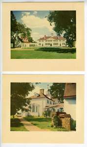 1940s Postcard Set 4 Exterior Views Mt Vernon Orig Env.  