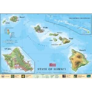  Universal Map 2685627 Hawaii Wall Map Roller Office 