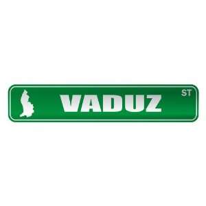   VADUZ ST  STREET SIGN CITY LIECHTENSTEIN