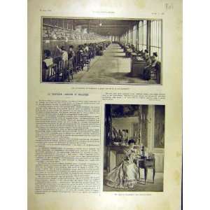   1904 Telephone Exchange Ladies Gutenberg Sylviac Print