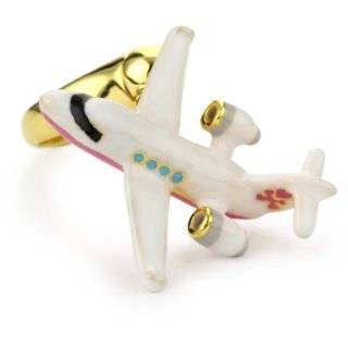 nOir Barbie x Tokidoki Jetsetter Spinning Plane Ring, Size7 by nOir