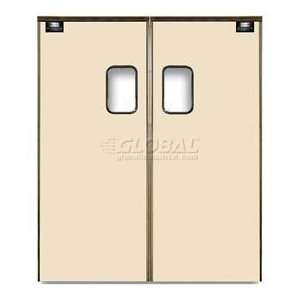   Medium Duty Service Door Double Panel Beige 4 X 7 