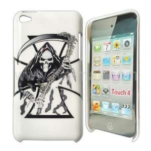  Skeleton With Sickle Hard Case for iPod Touch 4 + Free 