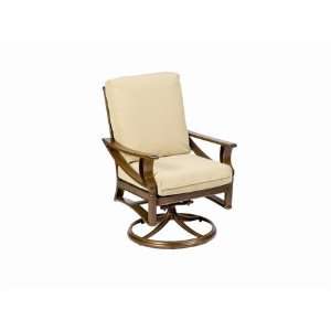 Woodard Arkadia Cushion Aluminum Arm Swivel Rocker Patio Lounge Chair 
