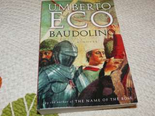BAUDOLINO UMBERTO ECO 1st/1st Paperback MIDDLE AGES EUC  