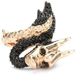  nOir New Novelty Rose Gold Dragon Ring, Size 7 Jewelry